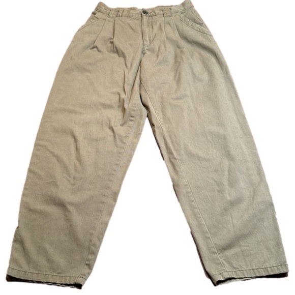 TOPSHOP Olive/Forest/Army Green Comfy
High Waisted Cotton Casual Pants Size 6 - Picture 2 of 6